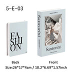 Fashion Paris Milan Luxe Fake book Decorative Books Storage Box