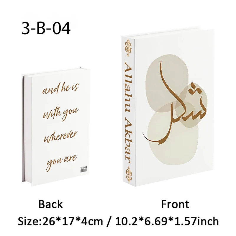 Islamic Mosque Luxury Fake Book Storage Box
