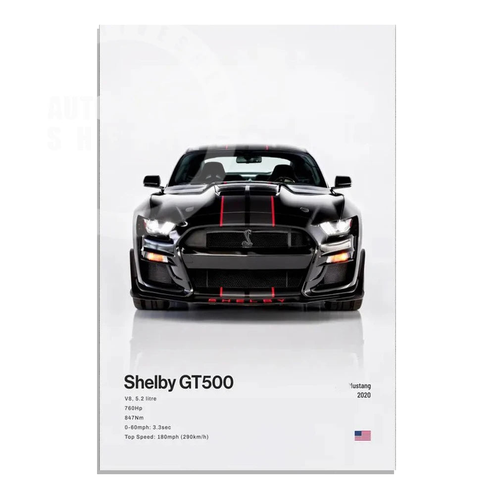 Minimalist Hyper Car Poster - E60 M5 CS M3 G800 911 GT3RSports Car Supercar Canvas