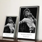 Michael Jackson Cartoon Pop Singer Wall Art, HD Canvas Print Poster