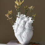 Heart-shaped Resin Vase for Flower Arrangement