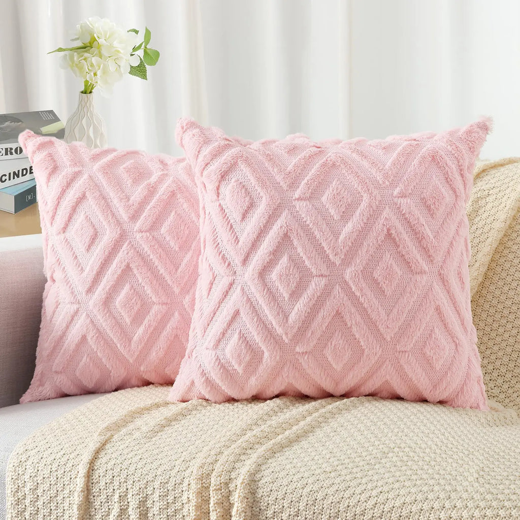 HAPIHAPPY Throw Pillow Covers Set of 2