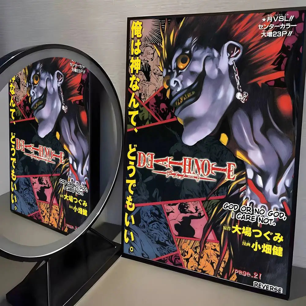 1pc Anime Death Note Classic Vintage poster art HD canvas