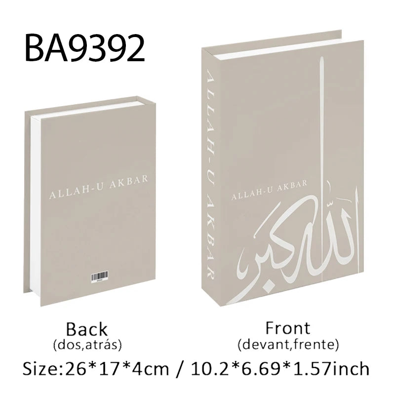Islamic Kaaba Mosque Luxe Fake Book Storage Box