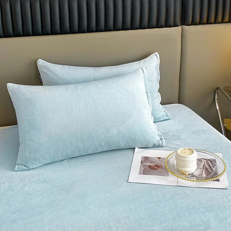 Velvet Fabric Pillowcase Bedding Sleeping Pillowcover