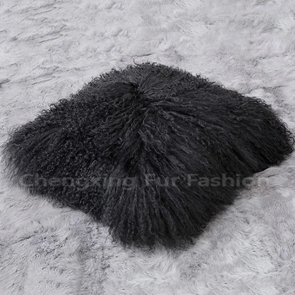 Genuine Mongolian Lamb Fur Cushion Cover